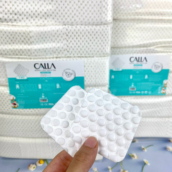 Bông tẩy trang 1kg hạt massage calla - bông bạch tuyết