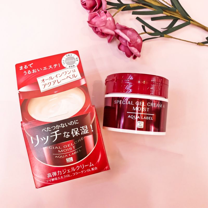 Kem dưỡng ẩm trắng da Shiseido Aqualabel Special Gel 5 in 1 90g