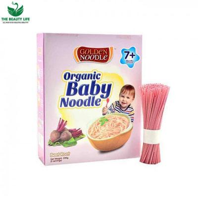 Mì sợi hữu cơ cho bé vị củ dền 200g - golden