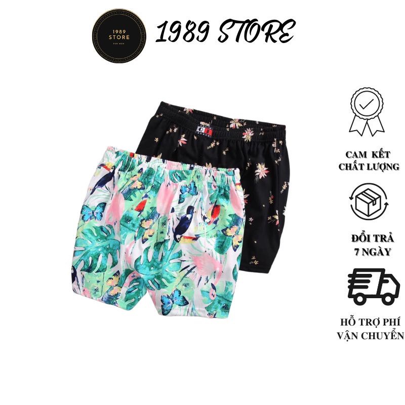Quần đùi ngủ nam, quần ngủ nam nữ chất vải cotton siêu mát mẻ size 45 đến 90kg nhiều màu để chọn