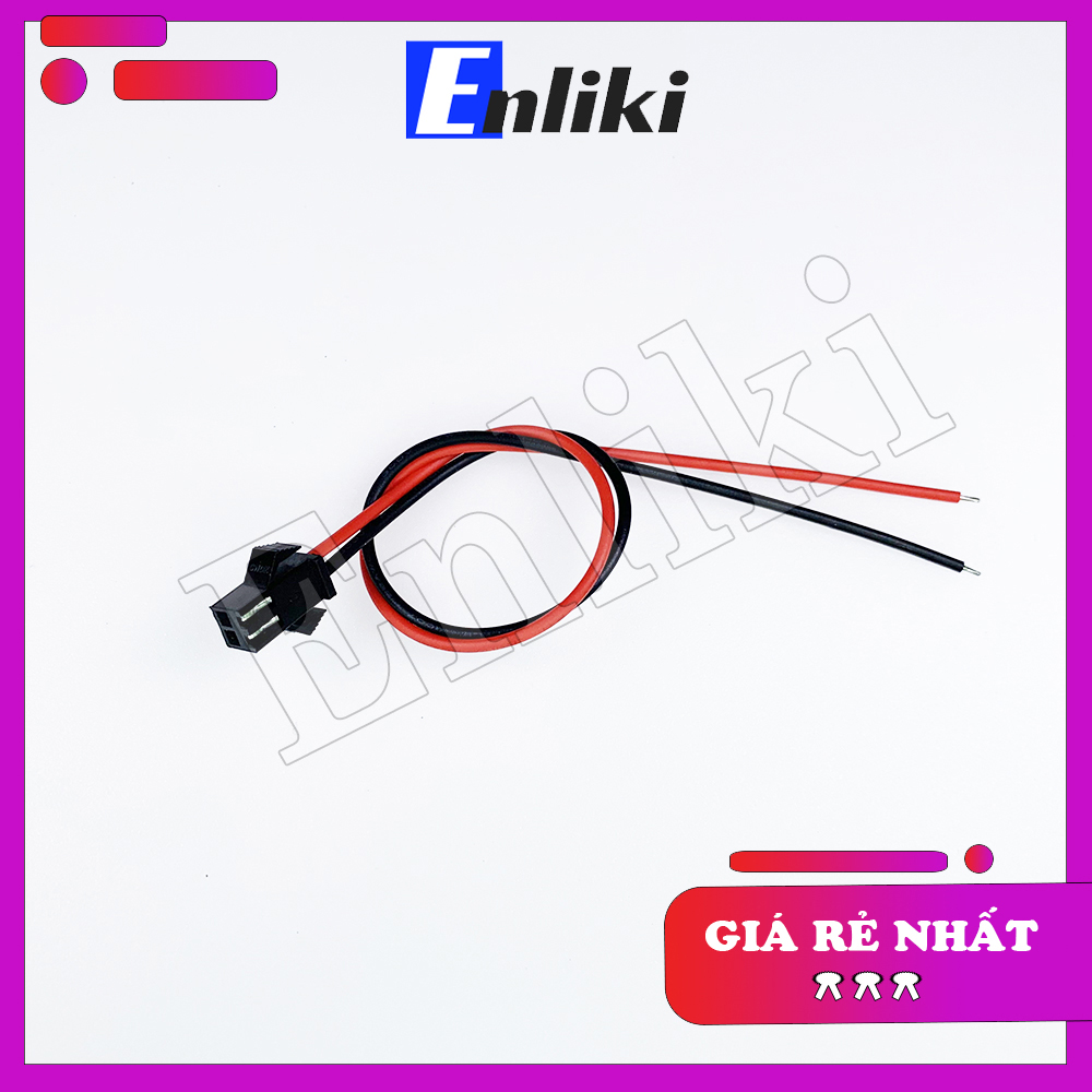 Cáp 2 sợi 1 đầu cái dài 20cm sm2.54-2p 22awg