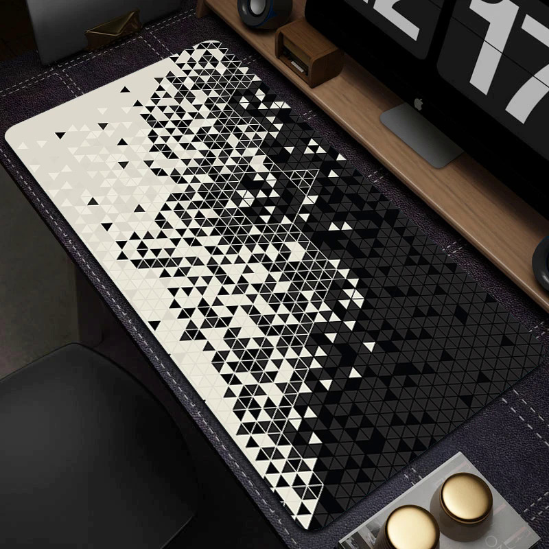 Lớn Khóa Cạnh Chuột Mat XXL hình học chơi game Mousepad gamer HD in máy tính Chuột Pad nghệ thuật chống trượt bàn phím accessories8889