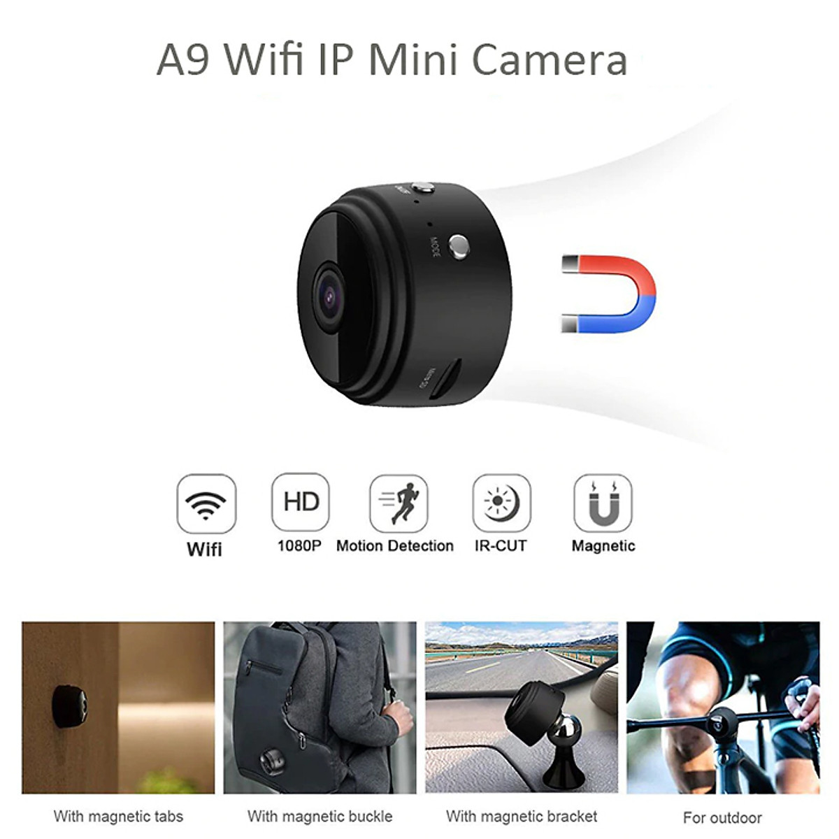 Camera Mini Wifi A9 (App 365cam) Tròn | Lazada.vn