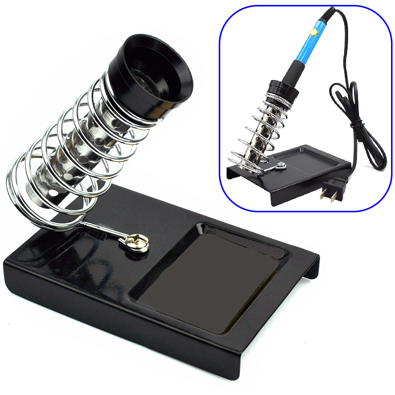 Đế gác tay mỏ hàn thiếc lò xo xoắn thép cao cấp, đế mỏ hàn chì khung thép chắc chắn, sơn tĩnh điện, chịu nhiệt độ cao, tản nhiệt nhanh, đế gác tay mỏ hàn điện tử, đế gác mỏ hàn, mỏ hàn que