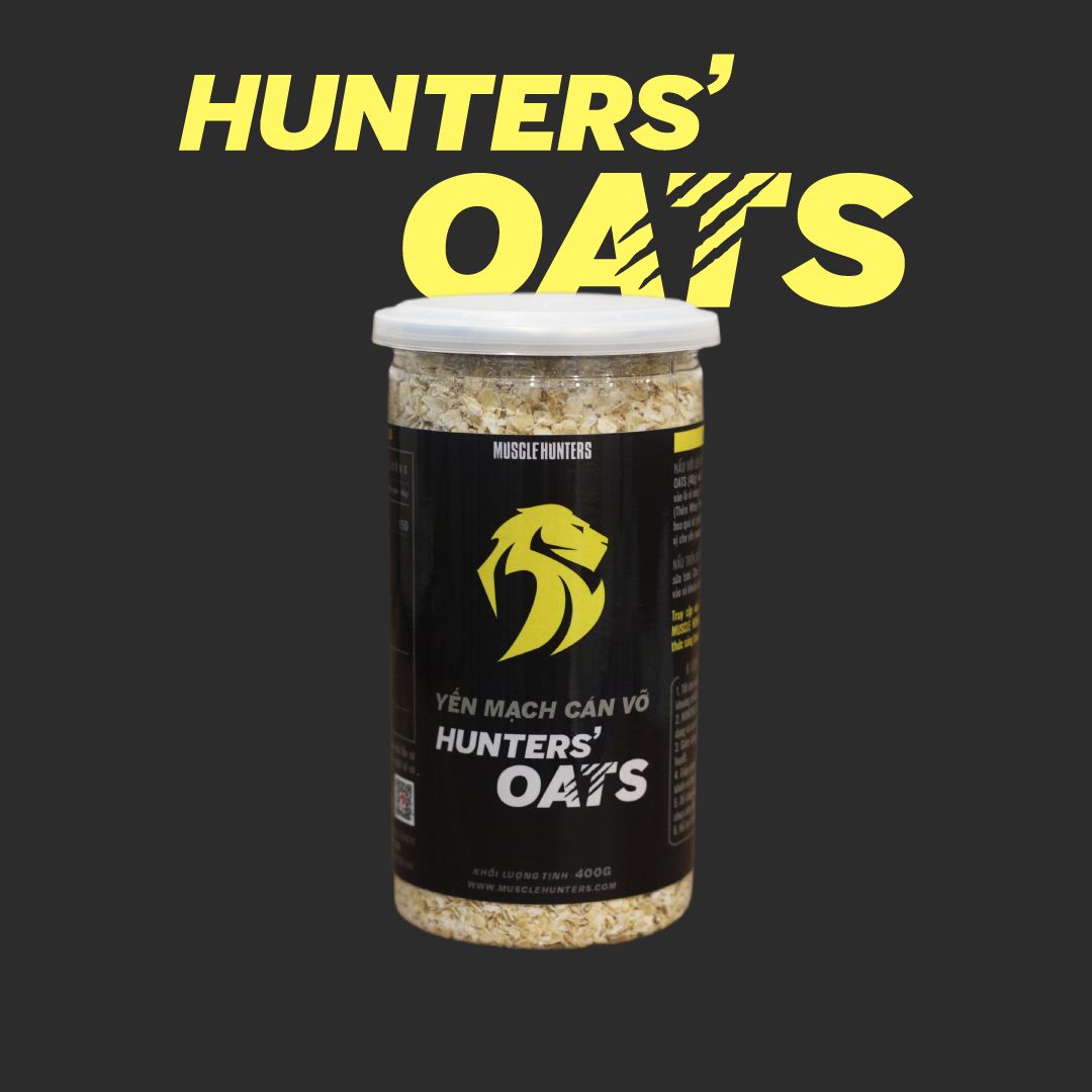 Hunters' oats | yến mạch cán vỡ | yến mạch nguyên chất 100% | muscle hunters