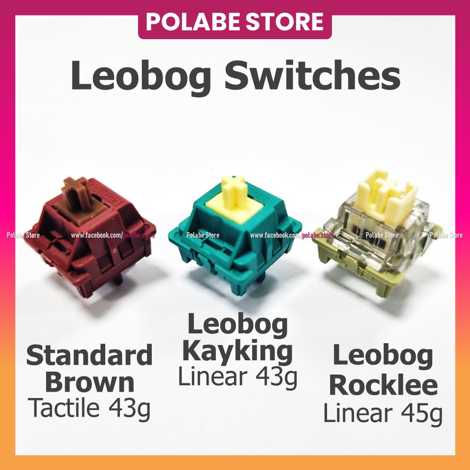Công tắc Aula Leobog Rocklee linear switch bàn phím cơ Leobog Kayking Standard Brown tactile switch - Polabe Store