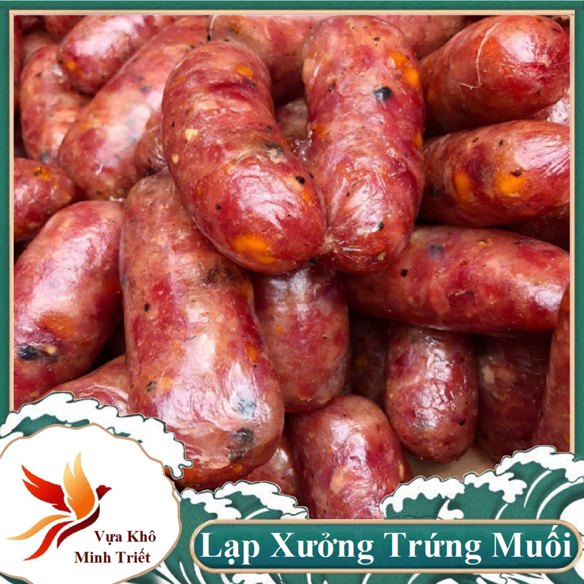Lạp xưởng tôm tươi trứng muối minh triết