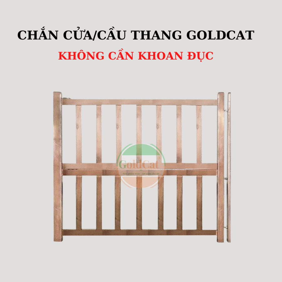 Chắn Cửa, Chắn Cầu Thang  Không Cần Khoan Đục, An Toàn Cho Bé Goldcat.