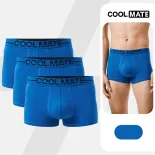 [DEAL SỐC GIẢM 50%][OUTLET - KHÔNG ĐỔI TRẢ]Combo 3 Quần lót Nam Trunk Ex-Comfort Modern Bamboo màu Xanh Coban mềm mại kháng khuẩn Coolmate