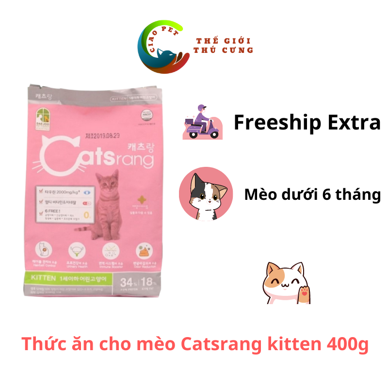 Thức Ăn Cho Mèo Con, Mèo Nhỏ - Catsrang Kitten - 400G