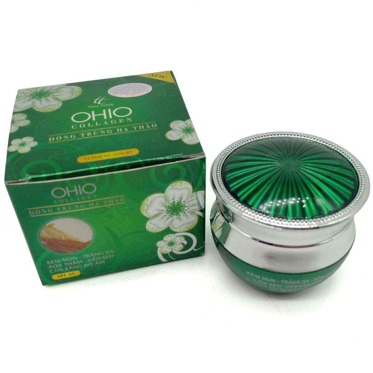 Kem mụn - Trắng da - Xóa thâm - Cân bằng độ ẩm Ohio Collagen - Đông trùng hạ thảo 20g