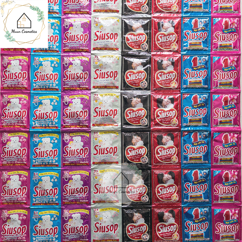 1 Dây 10 Gói Nước Xả Làm Mềm Vải SiuSop