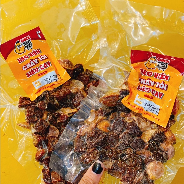 Heo Viên Cháy Tỏi Gói 200 Gram Giá Gốc Siêu Ngon - Chick Garden