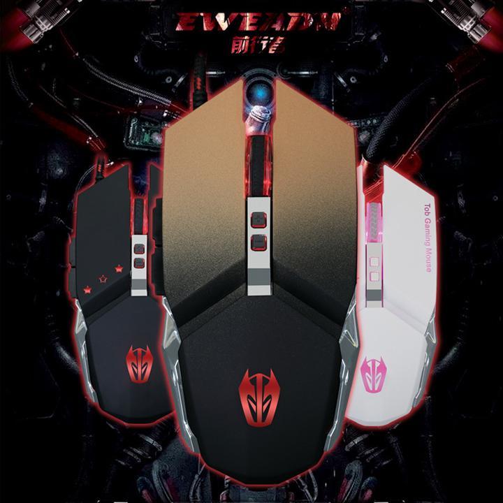 Chuột chuyên game 6d - led 7 màu ewdean t06