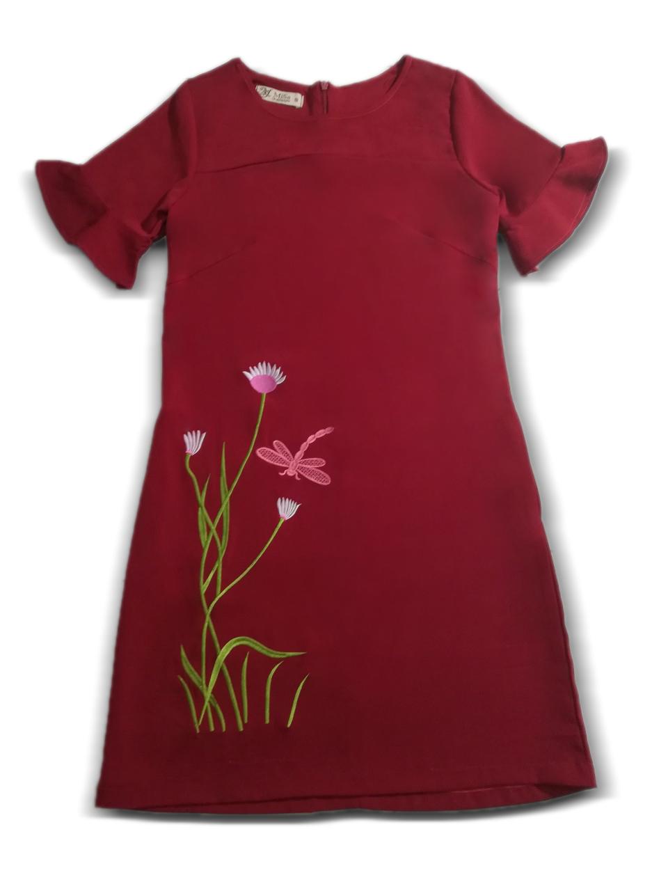 [HCM]Đầm suông thêu phối lưới Misa Fashion MS312 công sở đi chơi dự tiệc / Có 3 màu