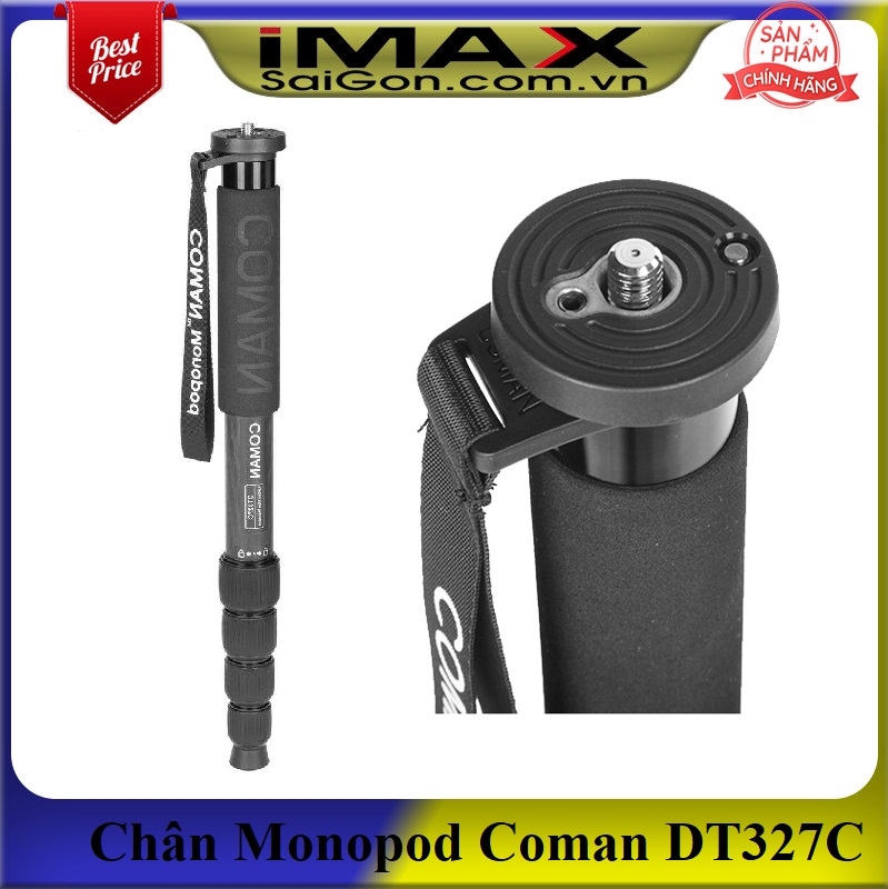 Chân máy ảnh Monopod Coman DT327C, Carbon