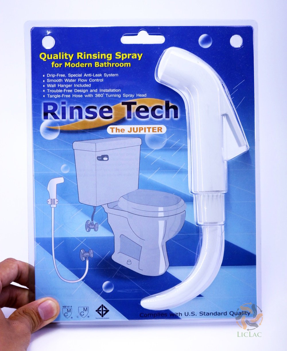 Bộ Vòi Xịt Vệ Sinh Kháng Khuẩn Cao Cấp Rinse Tech 400, Bộ Vòi Xịt Tolet Hàng Nhập Khẩu Chất Lượng Cao - HOME BABY