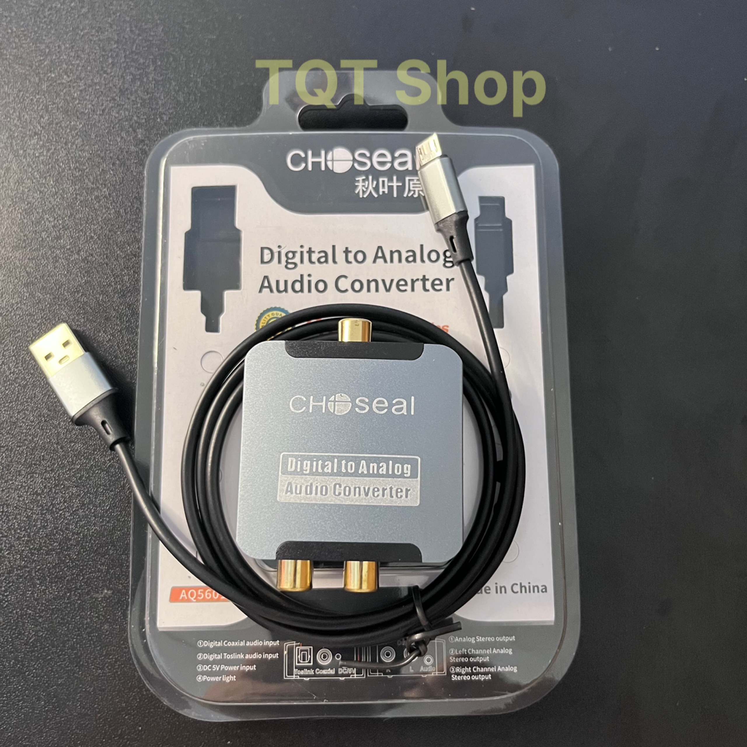  Bộ chuyển âm thanh quang Optical sang AV Choseal Hàng cao cấp Tặng dây quang 1M 