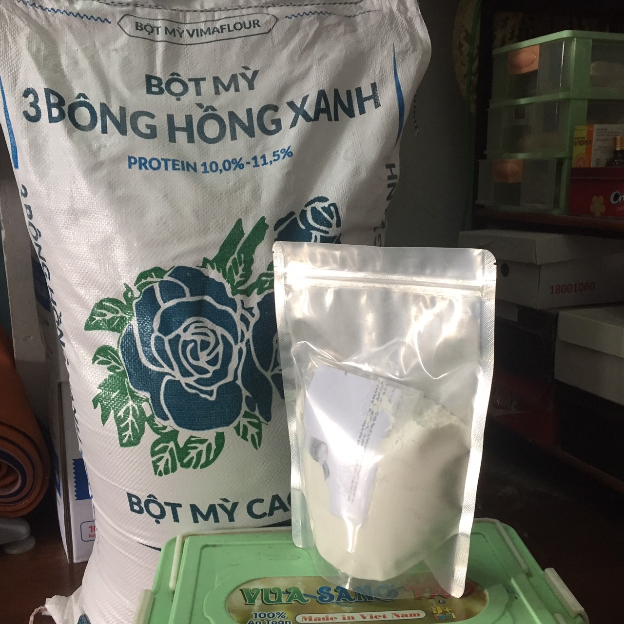 Bột bánh bao trộn sẵn 8c tặng hướng dẫn làm bánh