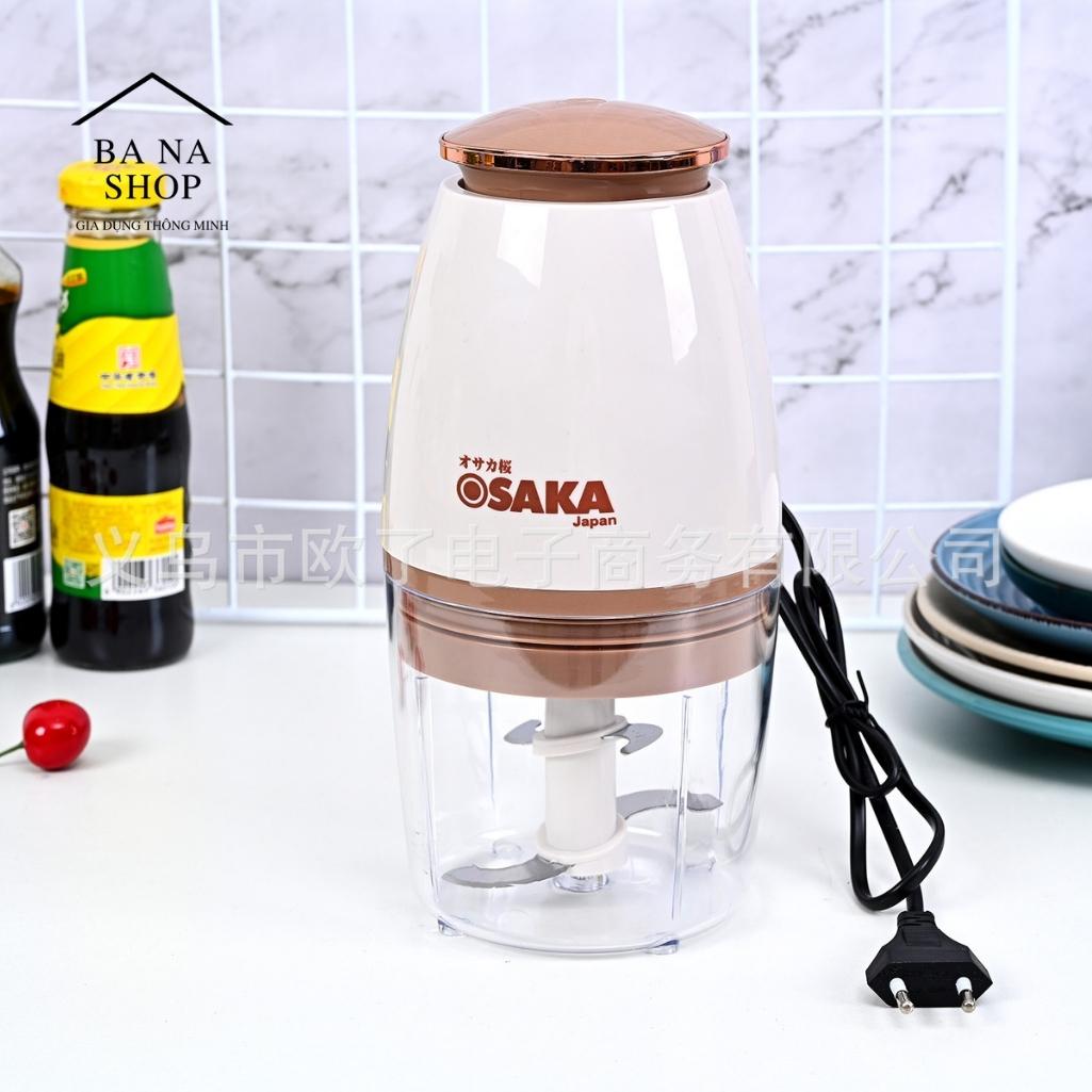 Máy xay thịt Osaka Nhật Bản công suất 350W dung tích 700ML, Máy xay sinh tố cầm tay mini xay thịt, chả cá đăng siêu tốc tiện lợi
