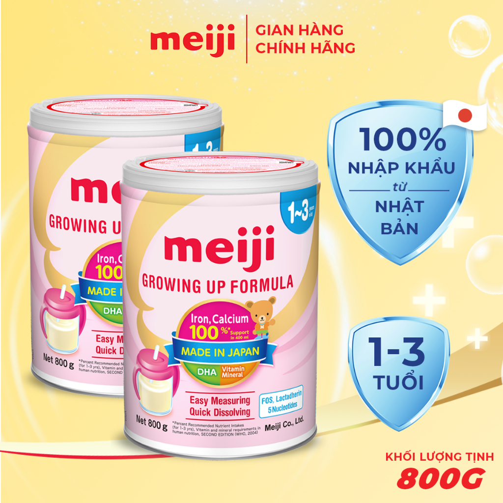 Combo 2 Hộp Sản Phẩm Dinh Dưỡng Công Thức Meiji Growing Up Formula - Nhập khẩu chính hãng