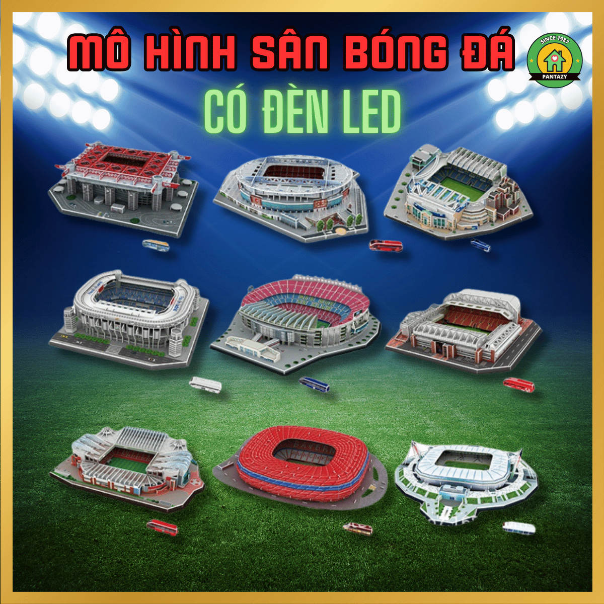 Mô hình sân vận động Bóng đá lắp ráp 3D