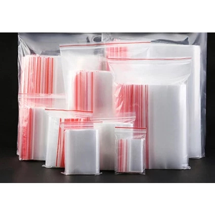   Giá rẻ  {1 kg  size} Túi zipper chỉ đỏ loại tốt dày dặn chắc chắn  có đủ size  