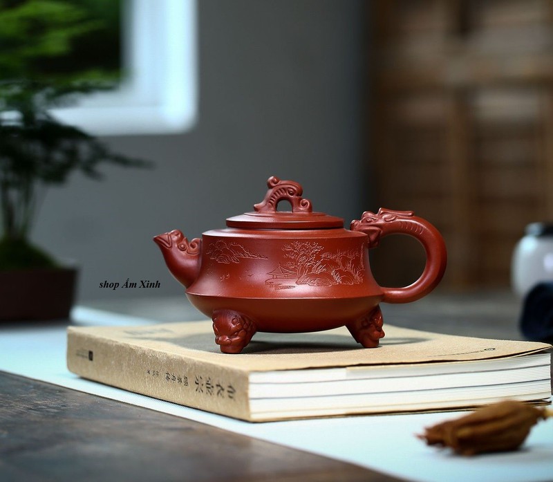 Ấm Tử Sa Nghi Hưng Đại Bân Như Ý 260 ml (Đại Hồng Bào)