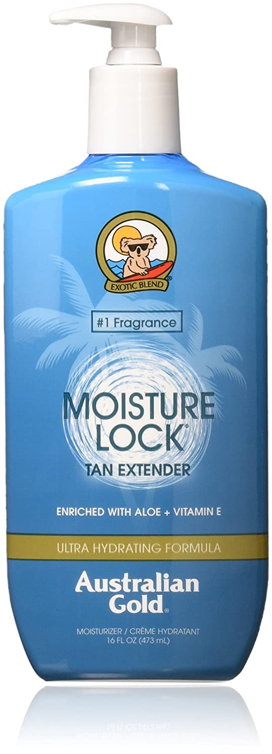 Kem giữ ẩm & dưỡng da rám nắng sau khi đi nắng Australian Gold Moisture Lock Tan Extender Moisturizer Lotion 473ml (Mỹ)