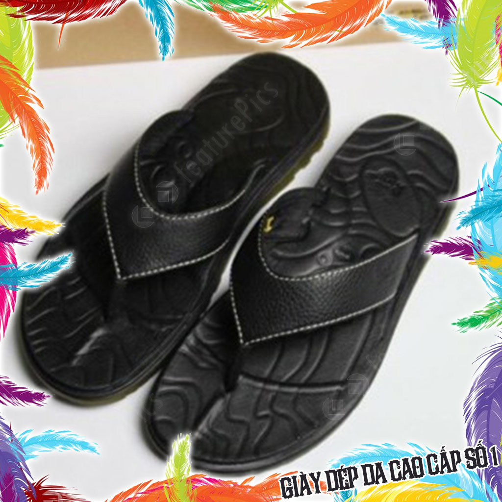 Dép da nam quai kẹp - dép xỏ ngón dr martens thái lan - dép da bò siêu bền siêu hot - dép nam da bò cao cấp