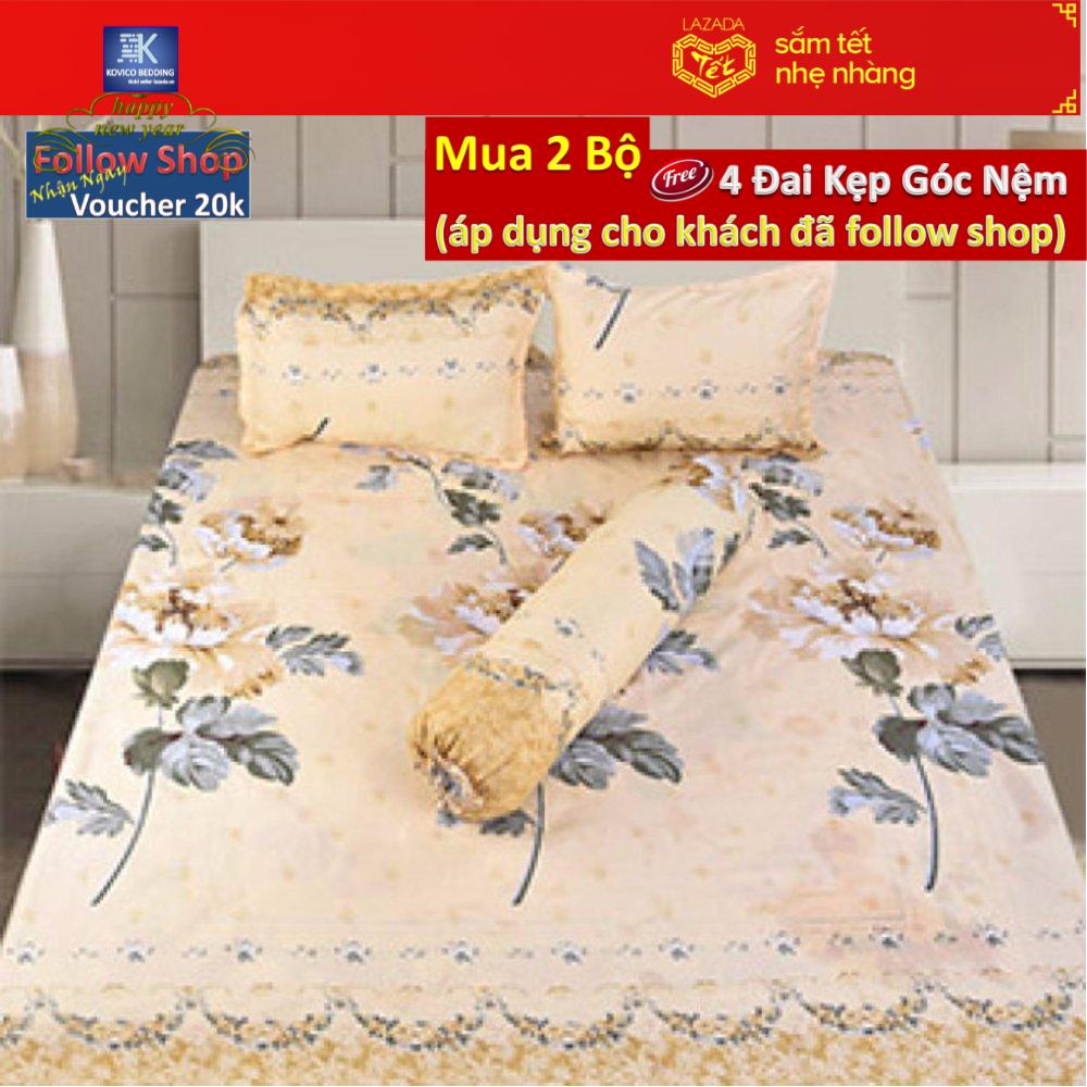 Bộ ga chun 1m6x2m + 2 áo gối 45cmx65cm