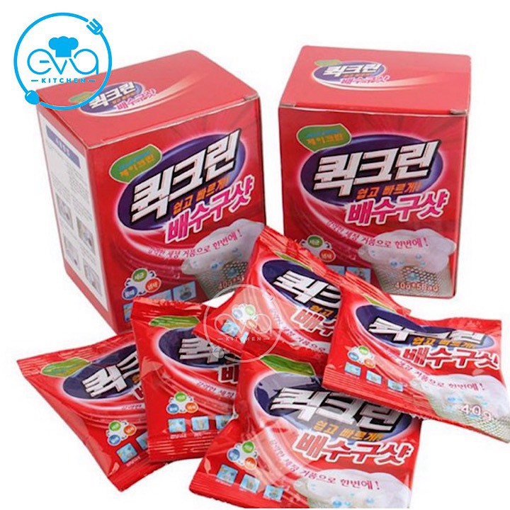 Hộp 5 gói bột thông tắc cống vệ sinh hàn quốc