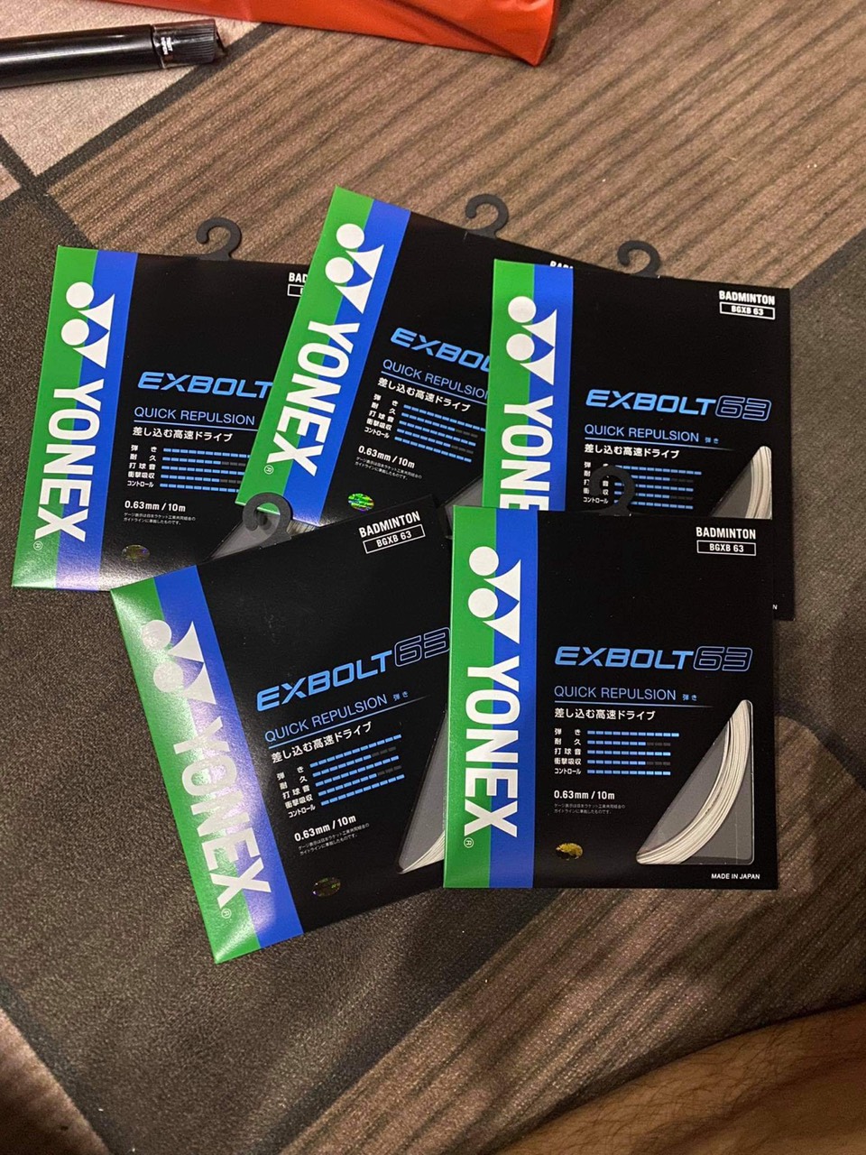 Cước cầu lông siêu xịn Yonex EXBOLT 63 hàng chuẩn nội địa Nhật - Mã JP
