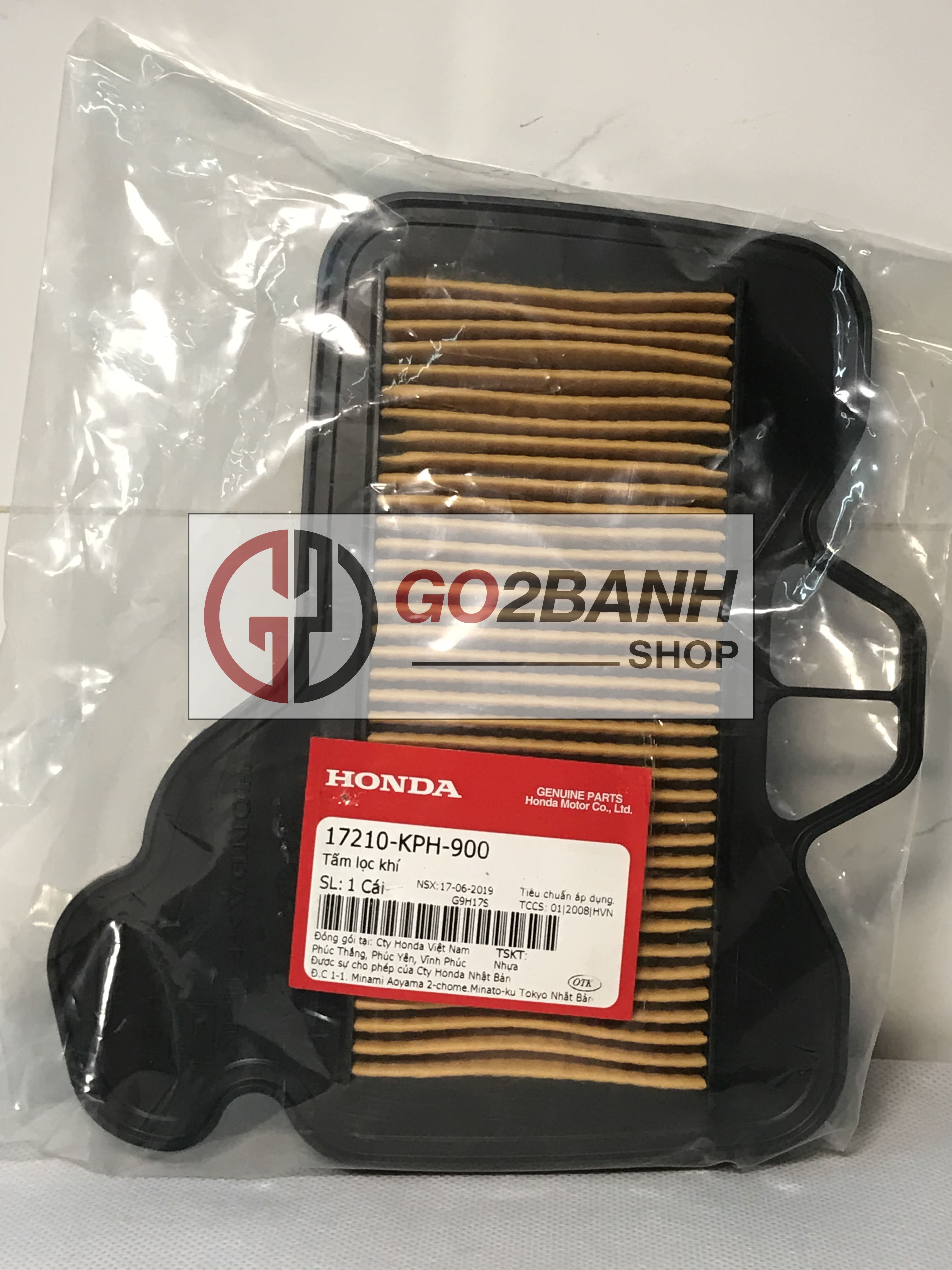 Lọc gió Honda Wave Rs xăng cơ, Wave alpha 2006 và Future 2/Neo/X chính hãng