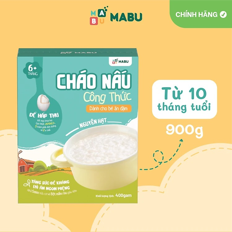 Mabu baby feeding rice powder 6 months to 24 months organic rice 400g