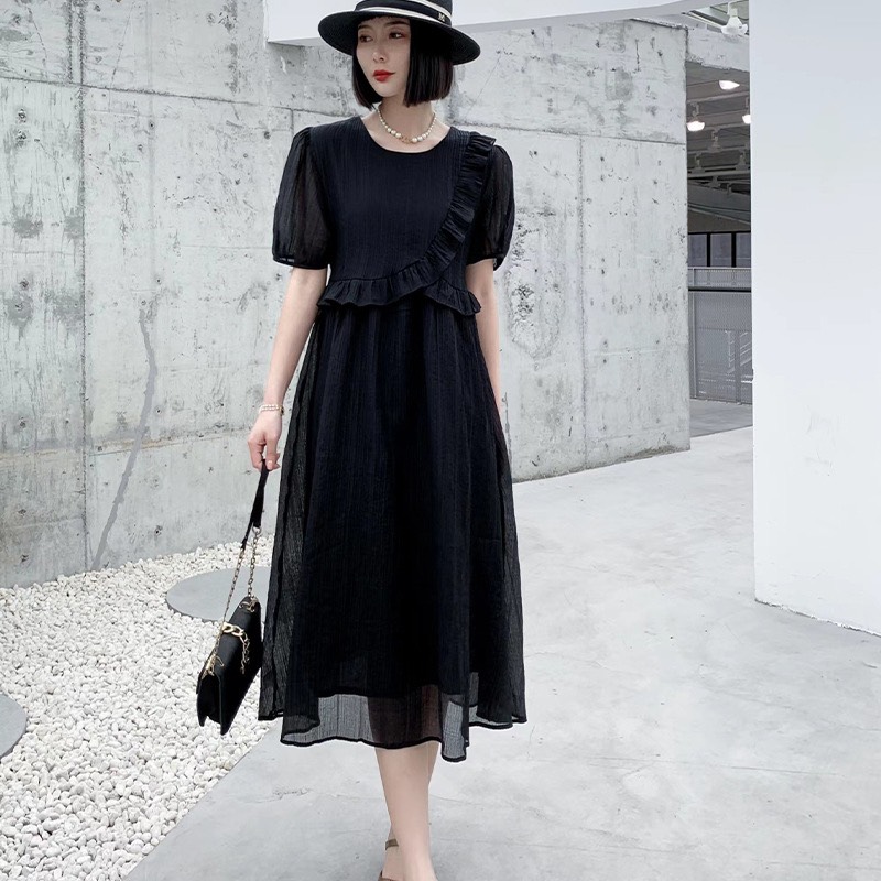 Váy bầuđầm bầu thời trang thiết kế chất lụa thô freesize từ 45 đến 70kg