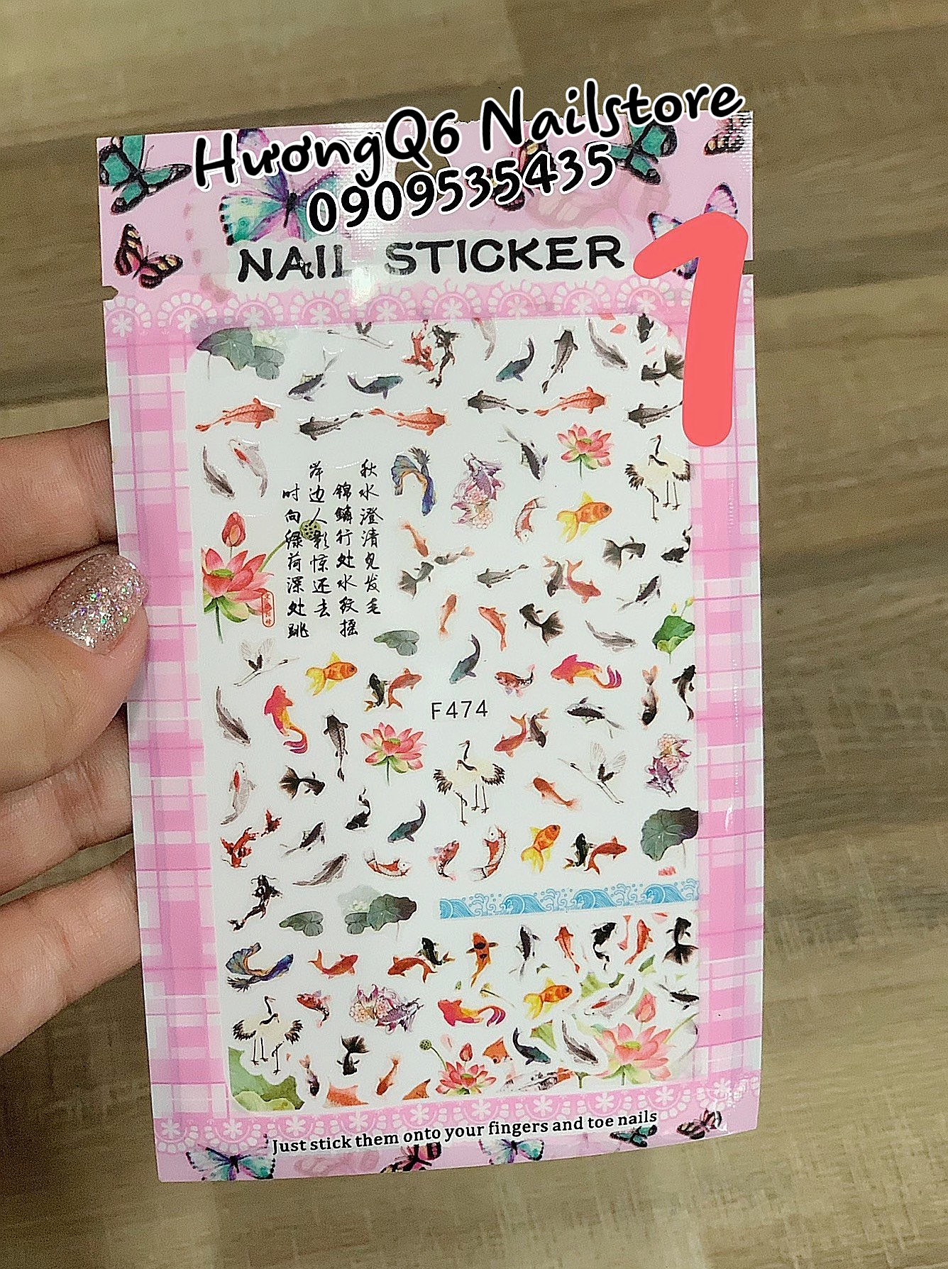 Miếng Dán Móng Tay Nails Sticker Nhiều Mẫu Cute