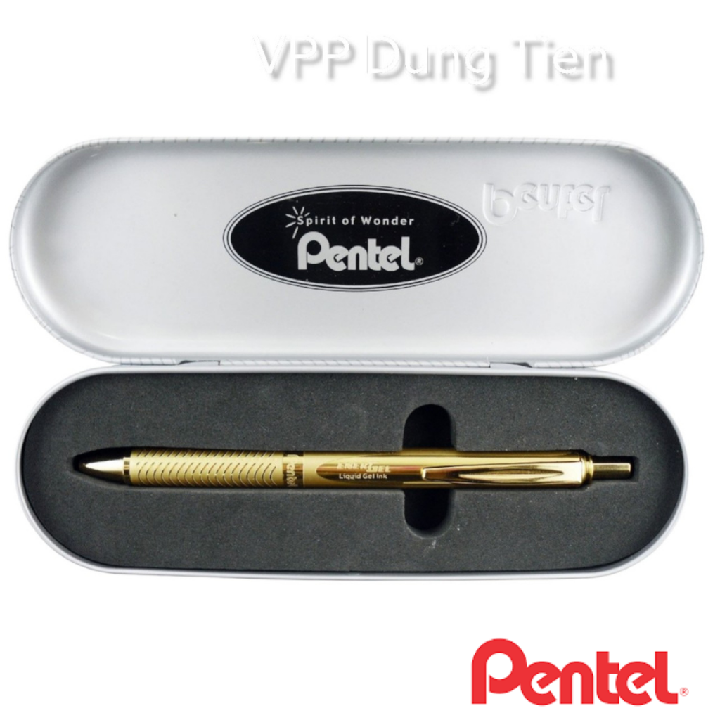 Bút ký thân kim loại cao cấp dạng bấm/ bút doanh nhân pentel bl407- chính hãng