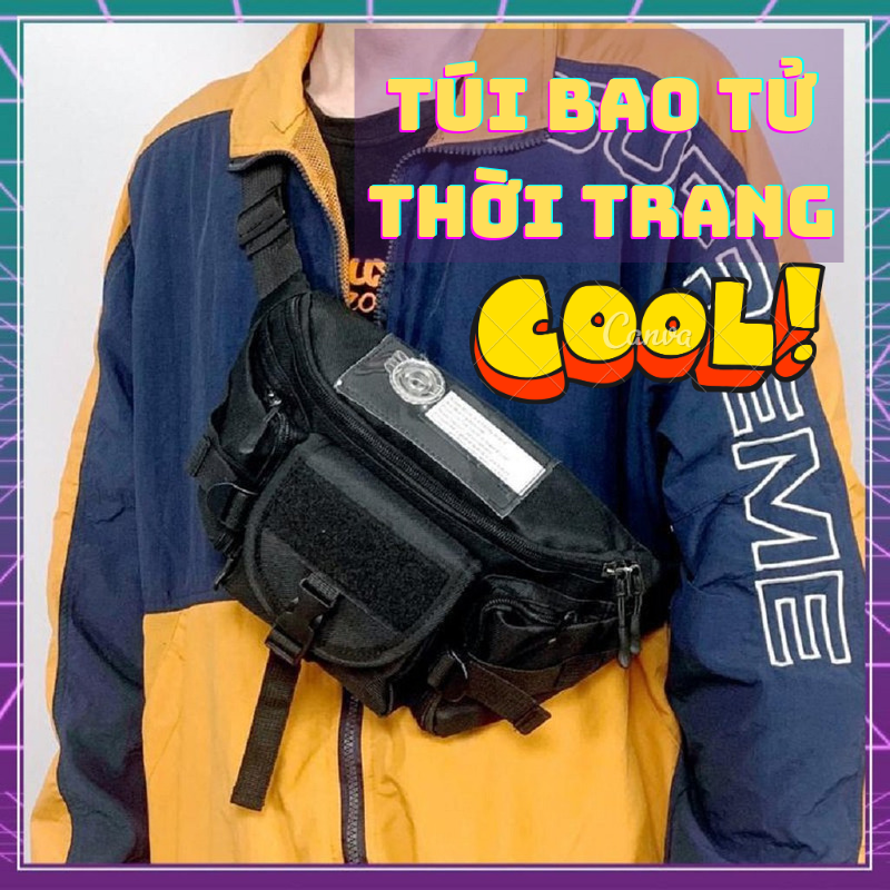 Túi Bao Tử Dành Cho Nam Nữ Đẹp - Túi Đeo Chéo Thời Trang Hàn Quốc - Tiện Dụng - Túi Đeo Đi Chơi Du Lịch
