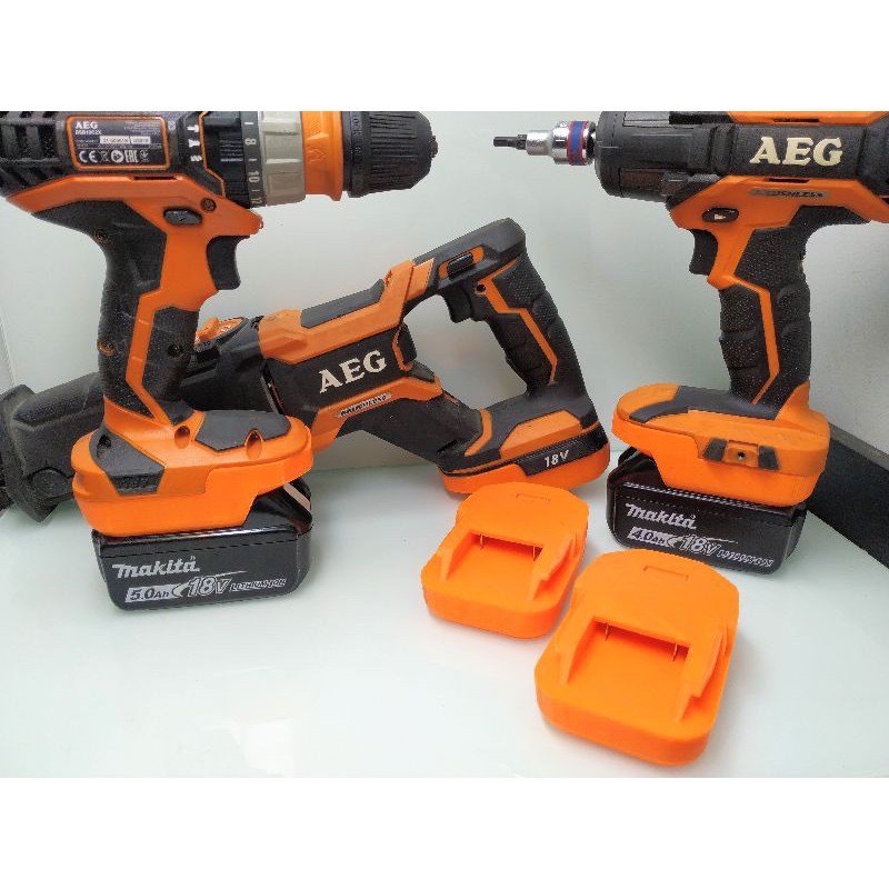 Đế chuyển pin Makita dùng cho máy AEG Ridhid