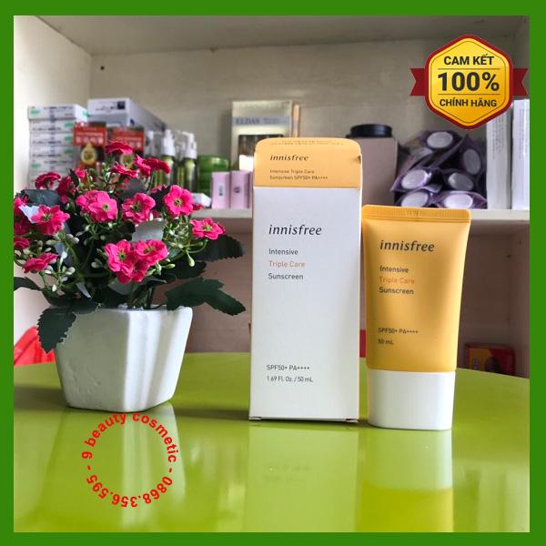 Kem chống nắng innisfree triple care spf 50+ pa+++