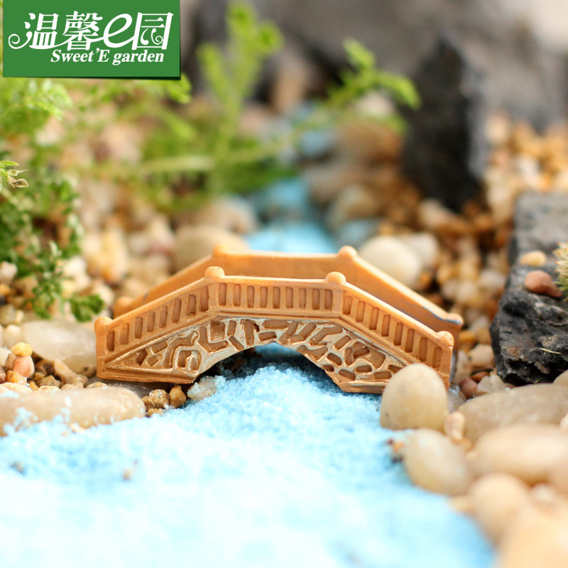 Tiểu cảnh ❤️ FREESHIP ❤️ Mô hình cầu tiẻu cảnh mini tiểu cảnh sen đá trang trí bể cá