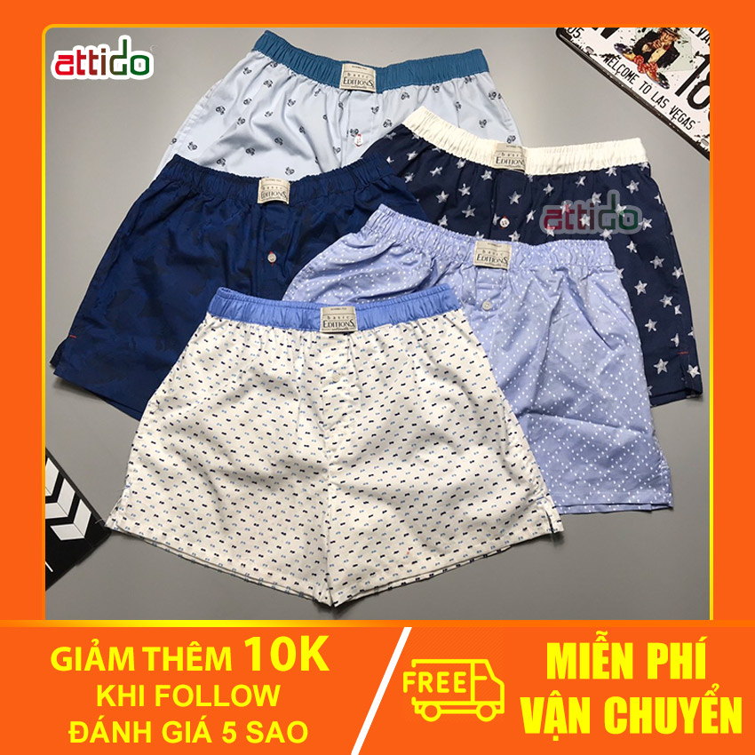 [COMBO 5] Quần Đùi Nam ATTIDO - Quần Mặc Ở Nhà Vải Kate Siêu Thoáng Mát Cao Cấp Giá Rẻ Nhiều Màu QĐN001