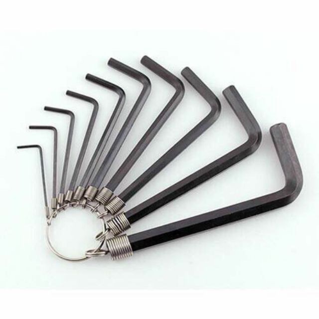 Bộ lục giác 8 cây - Dùng để mở các ốc lục giác chìm. chuyên dụng trong nhiều ngành nghề