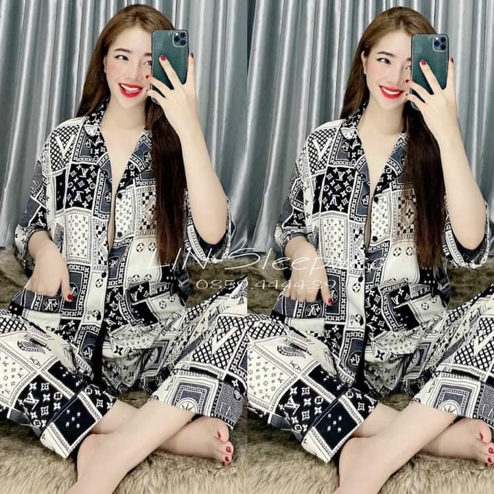 đồ bộ ngủ hình lá bài