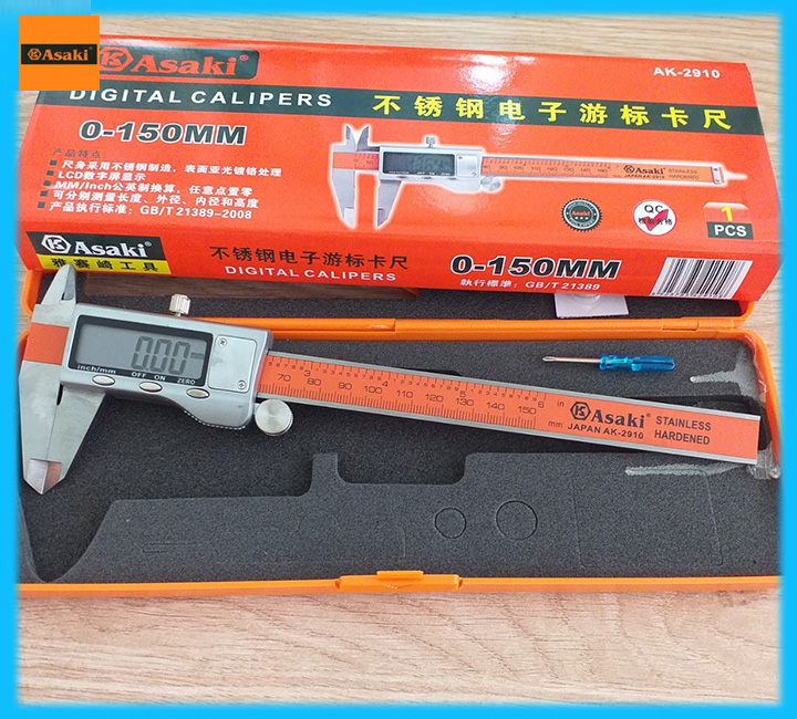 Thước cặp điện tử asaki-0-150mm ak-2910 - ak2910 asaki