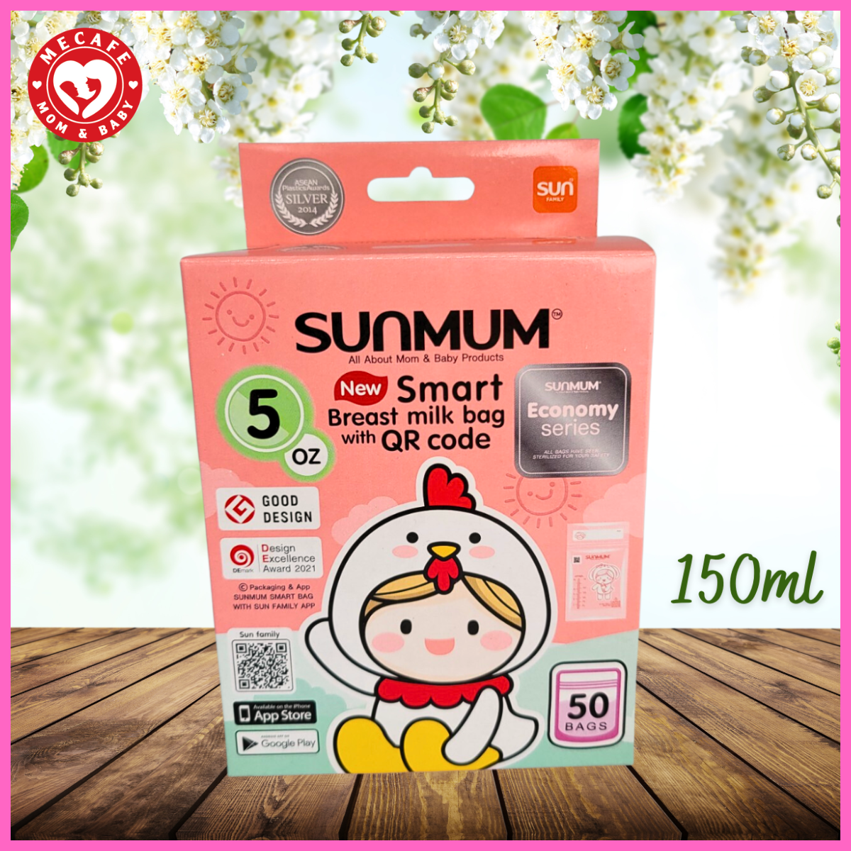 Túi trữ sữa Sunmum 150ml Thái Lan