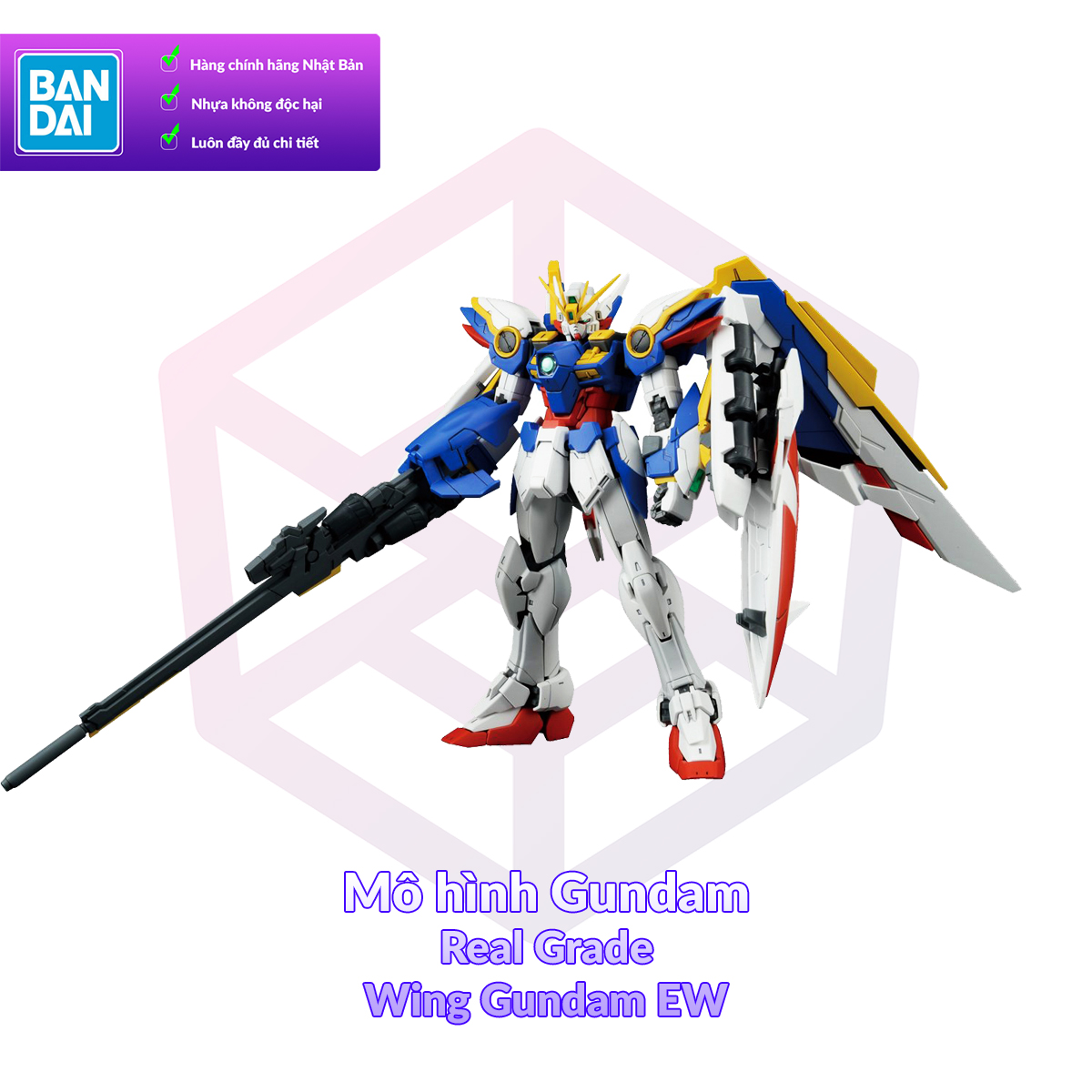 Mô Hình Lắp Ráp Gundam Bandai RG 20 Wing Gundam EW Bandai-RG