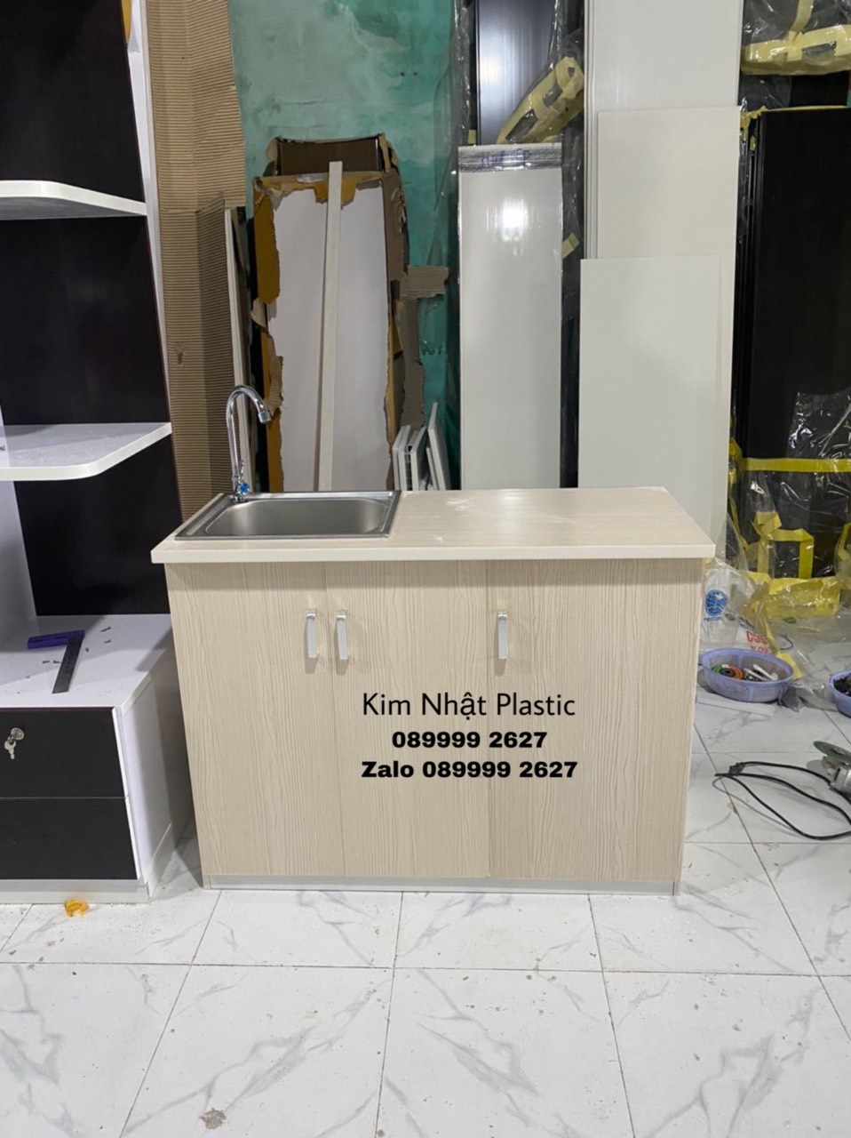 TỦ BẾP MINI NHỰA ĐÀI LOAN SẴN BỒN RỬA TIỆN LỢI FREESHIP