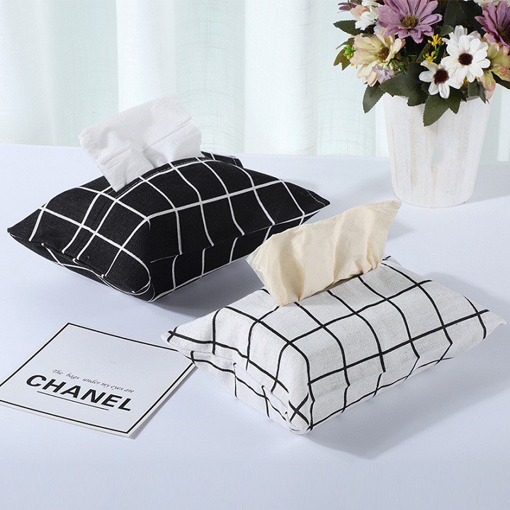 Túi vải đựng giấy ăn họa tiết dễ thương, trang trí giấy ăn để bàn, trang trí nhà cửa, đồ gia dụng Gia dụng Huy Tuấn